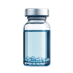 A glass bottle of water