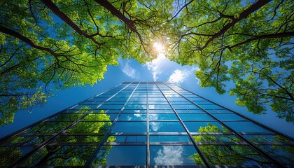 sun shining through trees in the park