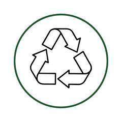 Fototapeta premium Recycle Symbol, Eco Friendly, Sustainability, Reuse, Reduce, Green, Environmental, Conservation, Plan