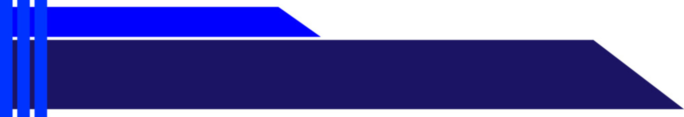 Futuristic blue tech banner with geometric shapes.