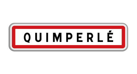 Panneau de Quimperl&eacute;, Finist&egrave;re, Bretagne