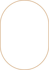 Minimalist aesthetic linear frame