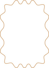 Minimalist aesthetic linear frame