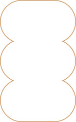 Minimalist aesthetic linear frame