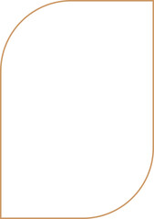 Minimalist aesthetic linear frame