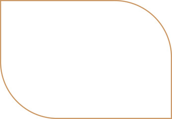 Minimalist aesthetic linear frame