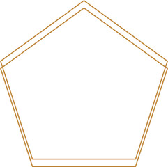 Minimalist aesthetic linear frame