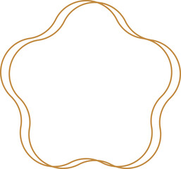 Minimalist aesthetic linear frame