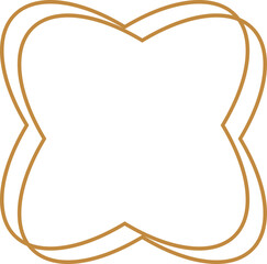 Minimalist aesthetic linear frame