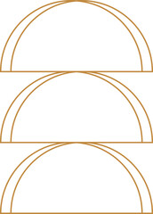 Minimalist aesthetic linear frame