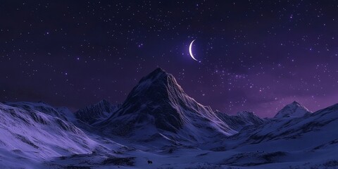 Fototapeta premium winter night landscape