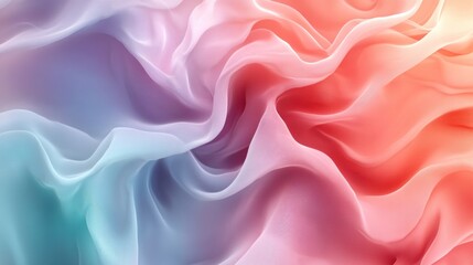 Obraz premium Abstract gradient background with white to soft lavender, teal and coral, featuring a smooth blend, ideal for modern and elegant designs.
