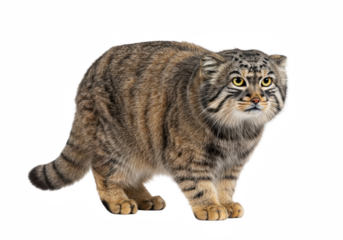 Pallas cat on a transparent background