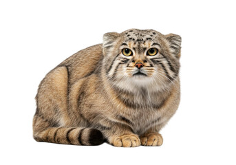 Pallas cat on a transparent background
