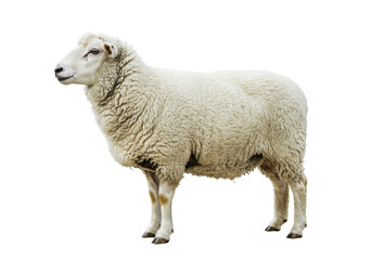 Fototapeta premium Sheep on a transparent background