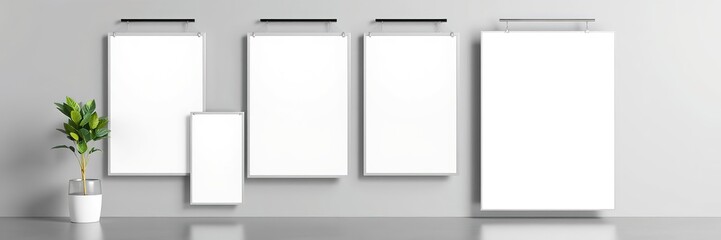 Blank Poster Board Mockup Design Template