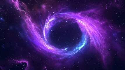 Cosmic vortex in swirling nebula