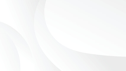 abstract white gradient color background with curve and swirl lines decoration