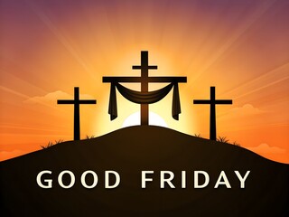 Good Friday Crosses at Sunrise with Spiritual Symbolism