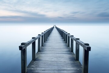 Naklejka premium Nature pier outdoors horizon.