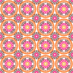 Pattern with crochet granny square wallpaper handmade decorative art design print	