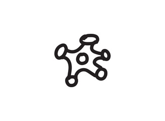 Set of an Bacteria and Virus Illustration