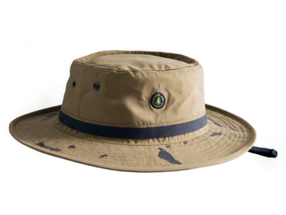 Khaki trekking hat with uv protection perfect for outdoor adventures