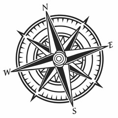 compass rose vector