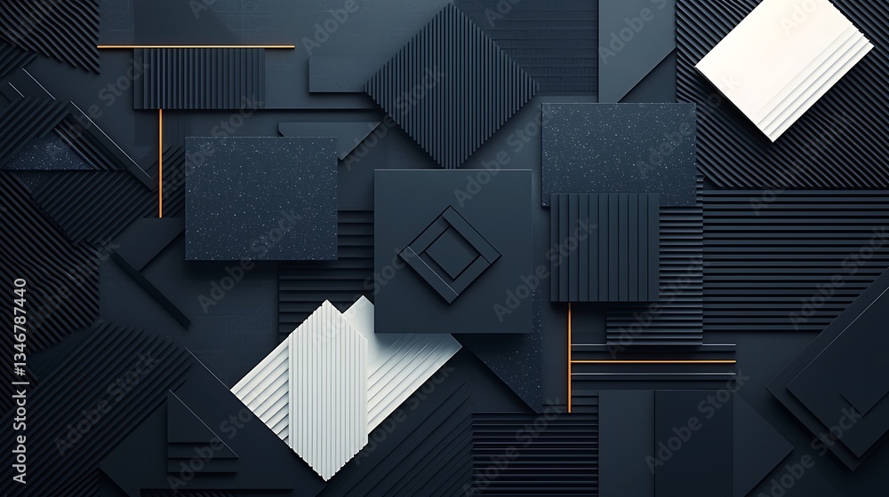 Poster abstract geometric pattern design