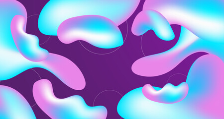 Liquid Background Gradient liquid wavy shapes futuristic banner Fluid Background Modern