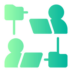file sharing gradient icon