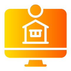 telecommuting gradient icon