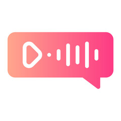 voicemail gradient icon
