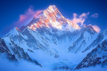 Majestic Himalayan Sunset Peak.