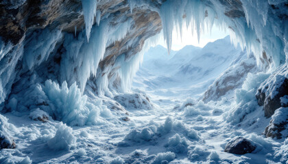 Enchanted Ice Cave: A Winter Wonderland
