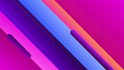 ABSTRACT BACKGROUND GRADIENT ORANGE RED PURPLE BLUE COLORFUL DESIGN WITH GEOMETRIC SHAPES VECTOR TEMPLATE GOOD FOR MODERN WEBSITE, WALLPAPER, COVER DESIGN 