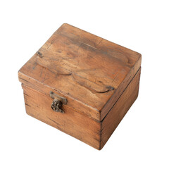 Rustic wooden box with vintage charm