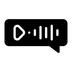 voicemail glyph icon