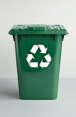 Ecosystem Restoration, environment day concept 3d tree background. Recycle icon banner with green forest. Eco-friendly recycling symbol, Ecology project concept.	