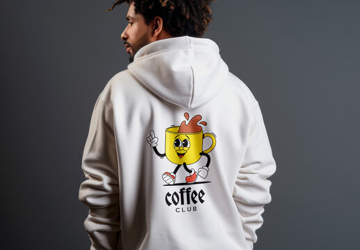 Back View Hoodie Mockup