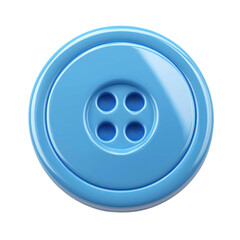 Fototapeta premium 3D icon of Blue button (Porpita porpita) isolated on transparency background