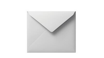 Blank White Envelope Mockup for Branding and Stationery Designs on white and transparent Background	
