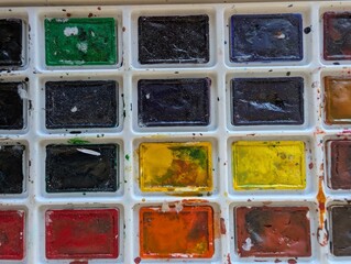 watercolor pallette texture