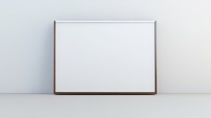 Minimalistic Frame with Blank Canvas on Neutral Background