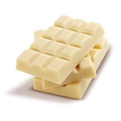 Delicious Stack of White Chocolate Bars