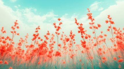 Field of red flowers