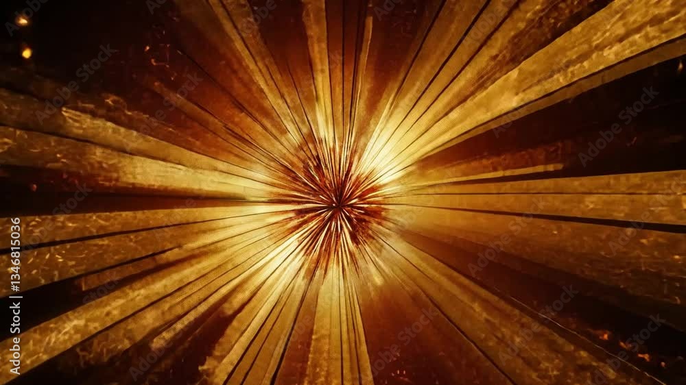 Poster mesmerizing abstract burst of golden rays dynamic light and texture create vibrant visual energy and