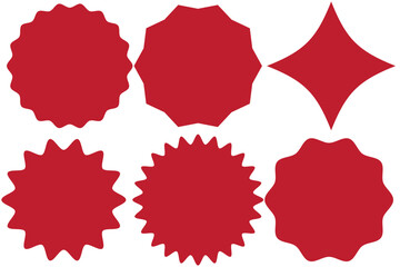 Star burst sticker vector set. Stars collection. Star icons. Starburst flower sale badge. Star blank label, stickers emblem. Shine symbol illustration. Sun ray frames, quality signs, sale icon