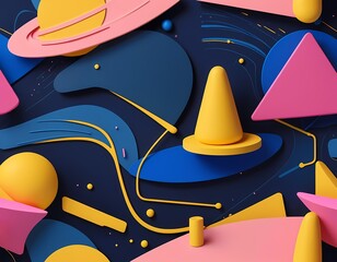 A vibrant abstract background with dynamic, flowing patterns and rich colors. Perfect for modern designs, digital art, or creative graphic elements. High-quality image for various projects.