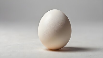 white egg isolated on white background